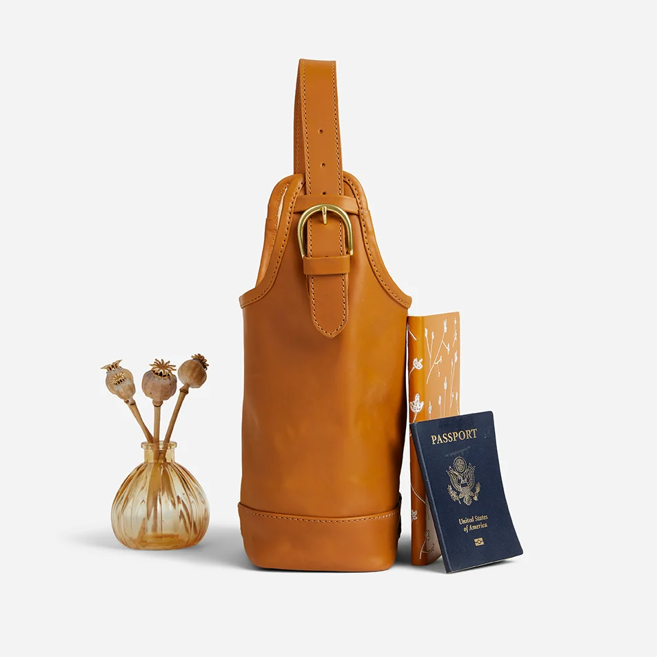Everyday Open Leather Market Tote - Image 5